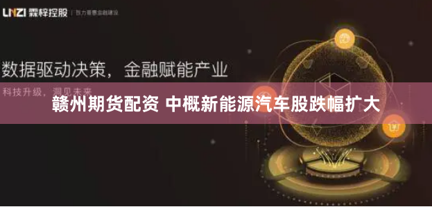 赣州期货配资 中概新能源汽车股跌幅扩大
